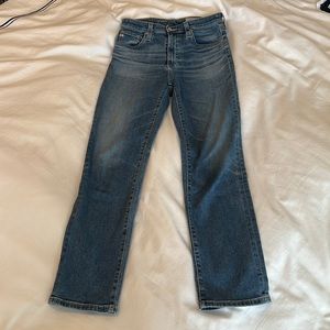 High Rise Slim Jeans AG The Isabelle